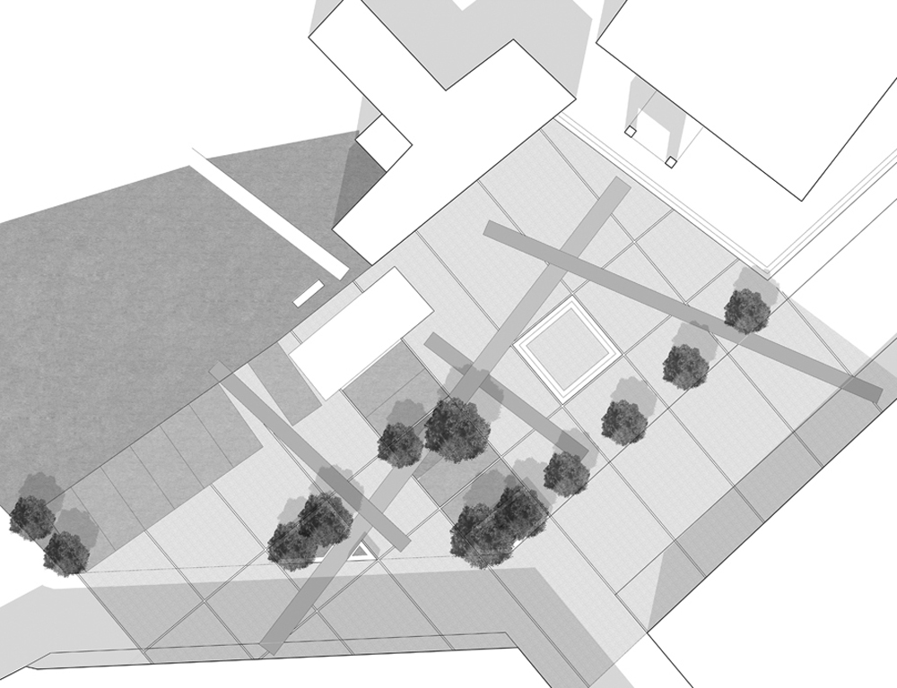progetto architettura piazza