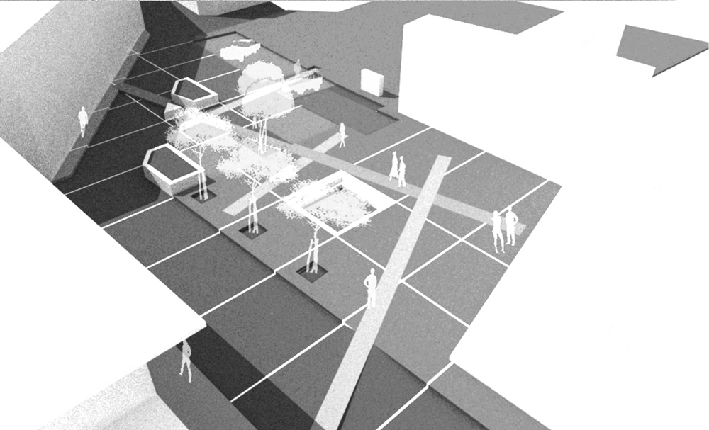 progetto architettura piazza