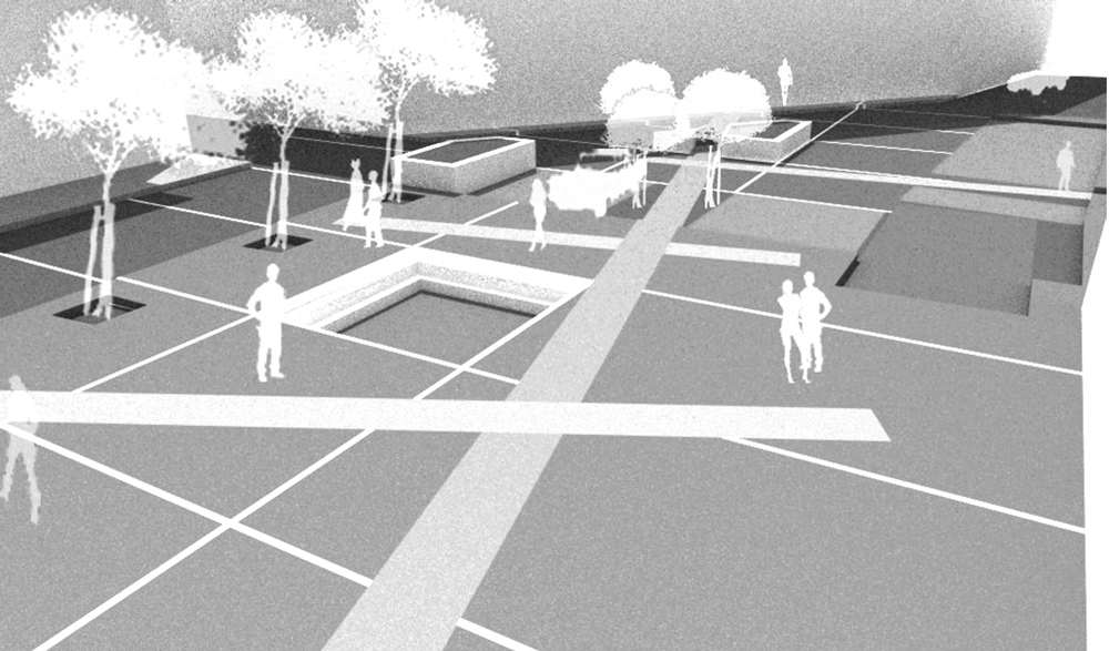 progetto architettura piazza