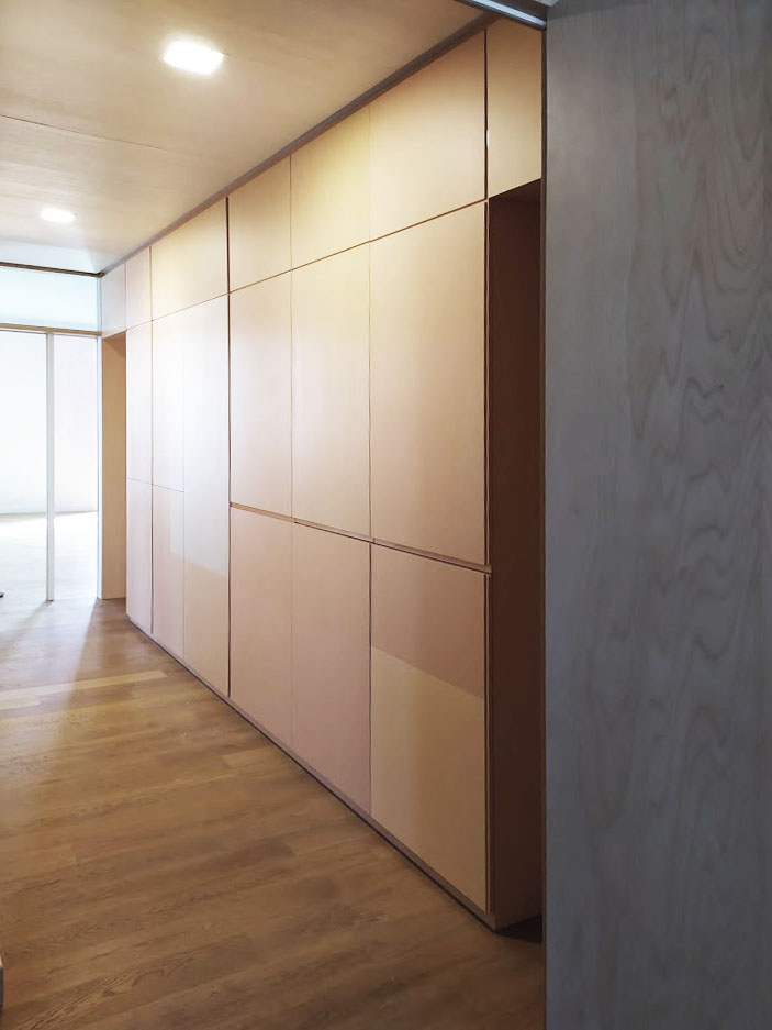 design-corridoio-legno